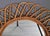 Vintage Italian Oval Mirror With Rattan Frame, Circa 1960s For Sale In Detroit - Image 6 of 12