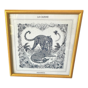 Hermes Cheetah Leppard Animal Hermes 2006 Collection Authentic Original Hermès Scarf Art Advertisement Lithograph Featuring Hermès Cougar