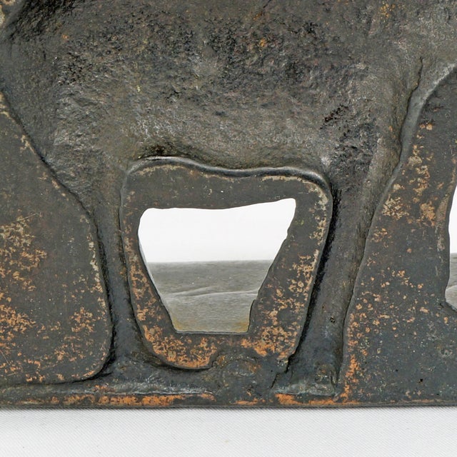 Metal Single Working for Peanuts Elephant Bookend 1925 For Sale - Image 7 of 7