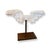 Mid 20th Century Vintage Italian Wings Iron and Plaster Sculpture For Sale - Image 5 of 6