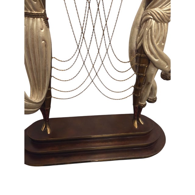 1980s Erte Romain De Tirtoff the Wedding Bronze Sculpture Figural Dance Fine Art 1986 For Sale - Image 5 of 18