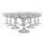 1940s t.g. Hawkes Cut Crystal Champagne Sherbet Coupes, Set of 10 For Sale