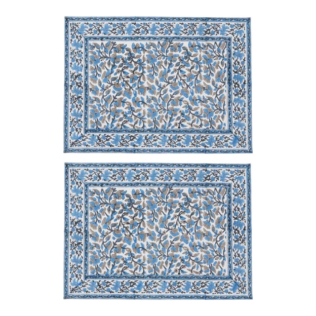 Anna Blue Placemats - a Pair For Sale