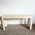 Postmodern Polished Tessellated Stone/Shell Console Table With Brass Inlay For Sale - Image 4 of 9