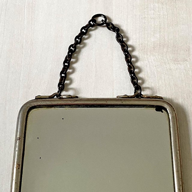 Small Vintage Barbers Mirror, 1950s For Sale - Image 4 of 6