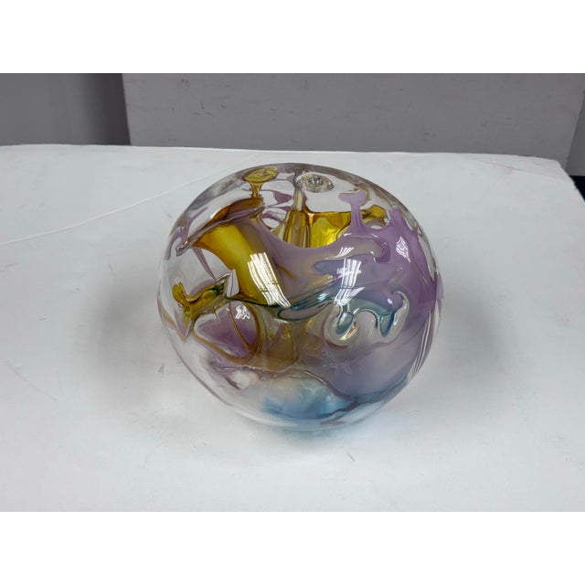 Circa 2000 Peter Bramhall Glass Orb Sculpture For Sale - Image 4 of 12