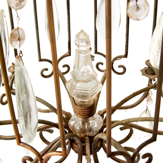 Vintage Hall Chandelier, 1940s For Sale - Image 4 of 5