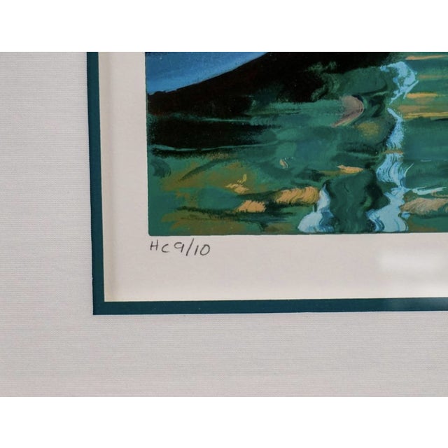 Late 20th Century Howard Behrens 'Gondoliers' Limited Edition Signed Serigraph of Venice For Sale In Washington DC - Image 6 of 7