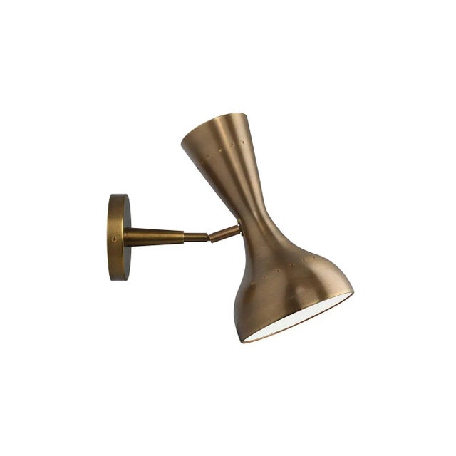 Modern Jamie Young Pisa Wall Sconce in Antique Brass For Sale - Image 3 of 7