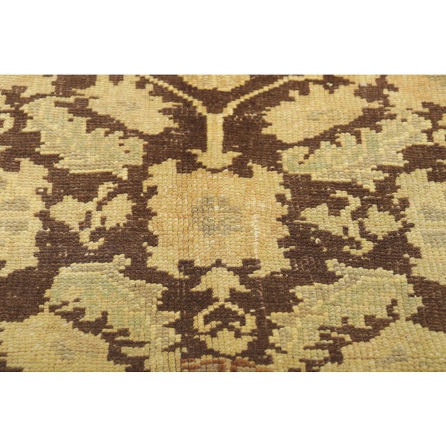 Mid 20th Century Vintage Turkish Oushak Rug - 04'04 X 07'08 For Sale - Image 5 of 9