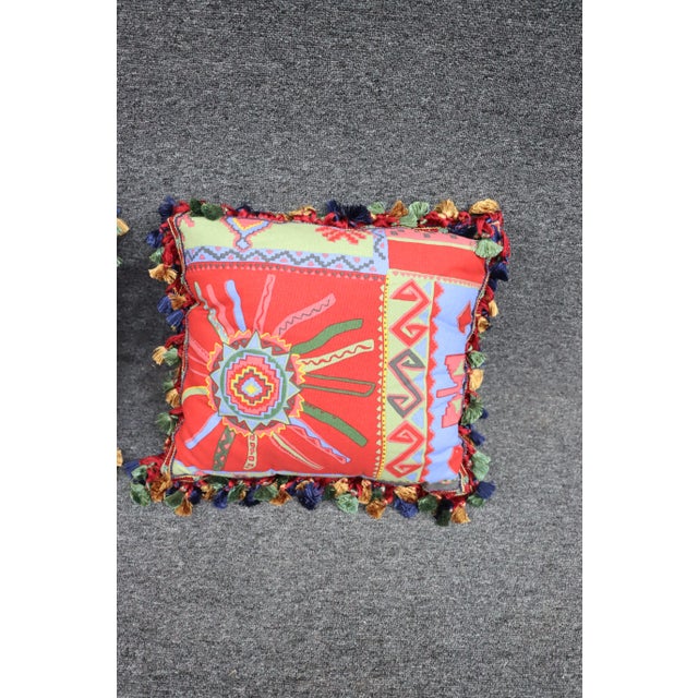 Southwestern Style Accent Pillows/Pair For Sale In Philadelphia - Image 6 of 6