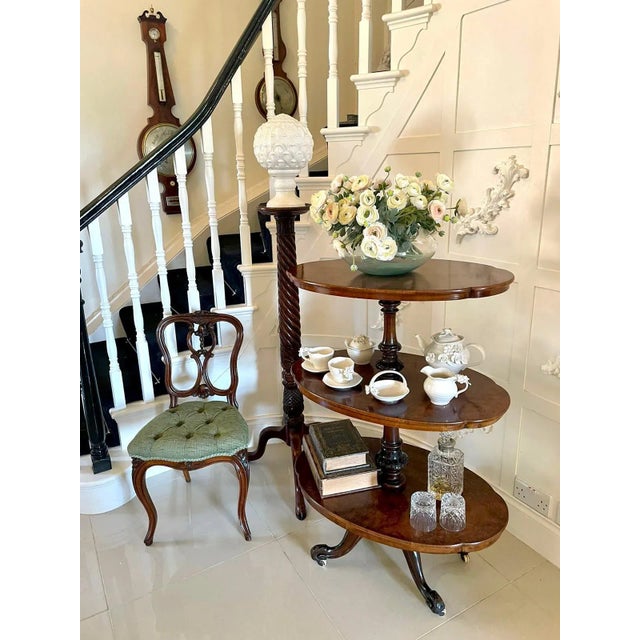 Antique Victorian French Carved Walnut Side Chairs, Set of 4 For Sale - Image 12 of 18