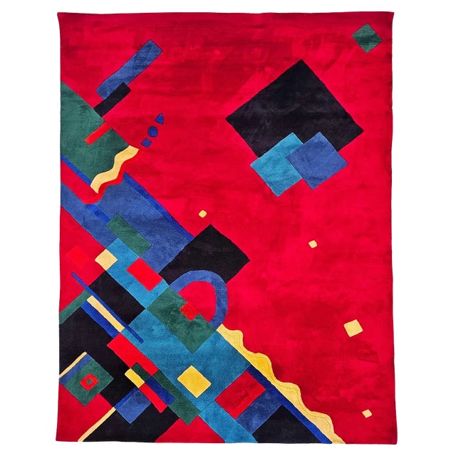 Vintage Italian Rug, 1990s For Sale