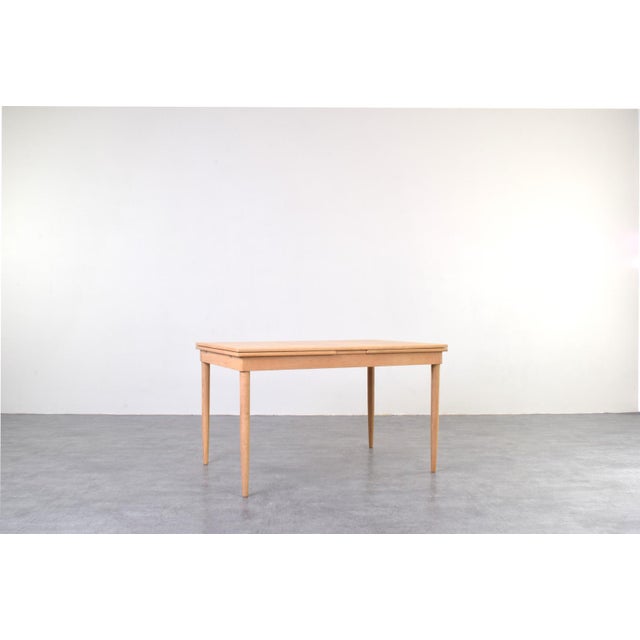 Mid-Century Danish Oak Extendable Dining Table, 1960s For Sale - Image 16 of 16