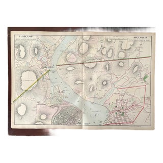 Antique Cartography Map of Section 11 of Orange and Westchester Counties, New York - Published by Watson and Company, 1891 For Sale