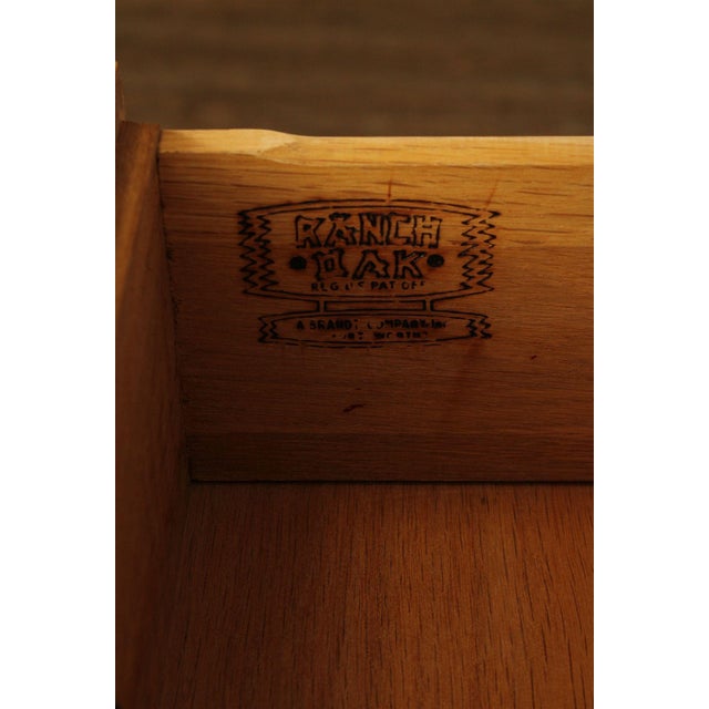Brandt Ranch Oak Vintage Chest of Drawers For Sale - Image 12 of 12