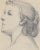 19th Century 19th Century Classical Graphite Portrait Drawing of a Woman For Sale - Image 5 of 6