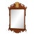 Prince of Wales Chippendale Style Burl Walnut Wall Mirror For Sale