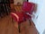 Vintage Viking Artline Style Red Vinyl & Black Metal Frame Chair Hair Pin Legs. Absolutely beautiful hair pin style chair...