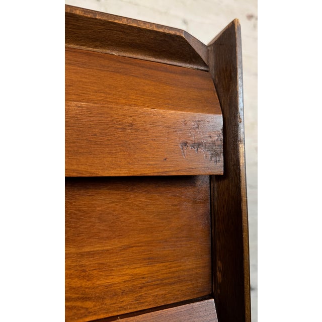Mid 20th Century Lane "First Edition" Mid-Century Walnut Highboy Dresser For Sale - Image 15 of 18