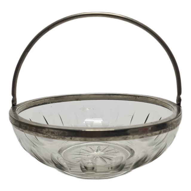 Art Nouveau Fruit Basket, 1890s For Sale