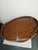 Henredon Burl Walnut Three Tier Table by Henredon on Tiny Brass Castors For Sale - Image 4 of 5