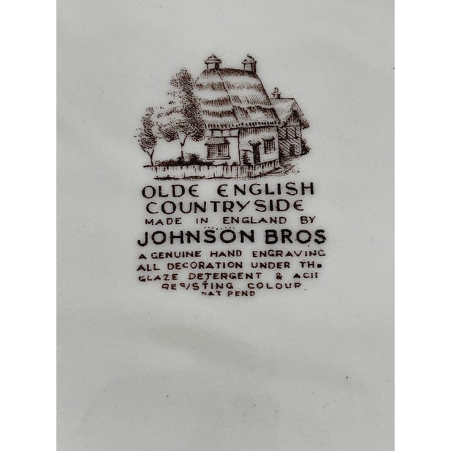 Large Vintage Johnson Bros Olde English Countryside Serving Platter For Sale In Washington DC - Image 6 of 9