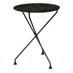 Small Vintage French Tripod Metal Dining Table, 1950s For Sale