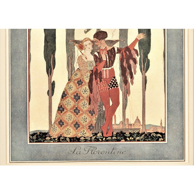 1921 French Art Deco Theater & Costume Design LithographLa Florentine