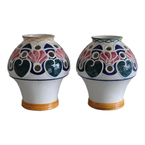 Pair of Early 20th- Century Ceramic Vases by Alf Wallander