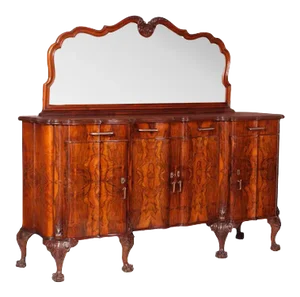 Antique Baroque Mirrored Sideboard