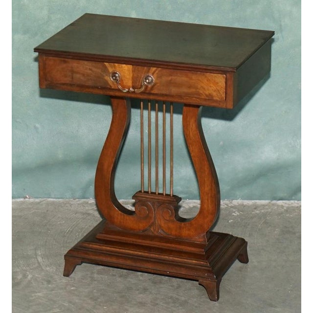 Regency Style Hardwood Kyre Form Side Tables, Set of 2 For Sale - Image 17 of 18
