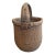 Antique Chinese Rice Gathering Basket With Handle For Sale