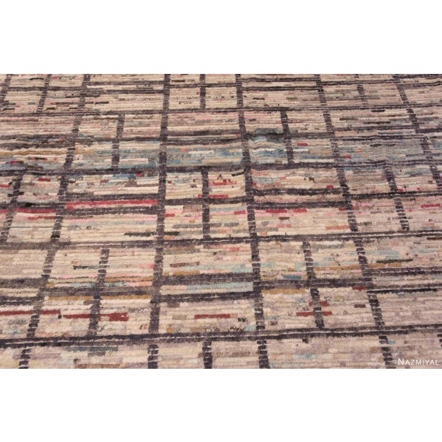 Nazmiyal Collection Modern Geometric Handmade Contemporary Area Rug For Sale - Image 4 of 6