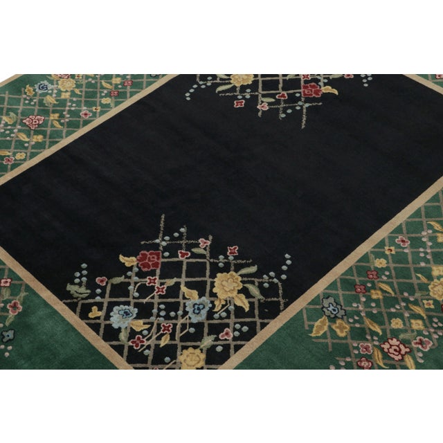 This 8x10 rug is an exciting new addition to the contemporary Art Deco rug collection by Rug & Kilim. On the Design: Hand-...