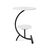 This Tobin drink table features a beautiful white marble top and shelf on a sleek matte black contemporary base. This...