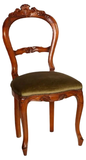 Italian Walnut Chairs, Set of 6
