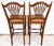 Ethan Allen Country French Wheat Sheaf Back Rush Seat Bar Stools Set of 2 For Sale - Image 14 of 18