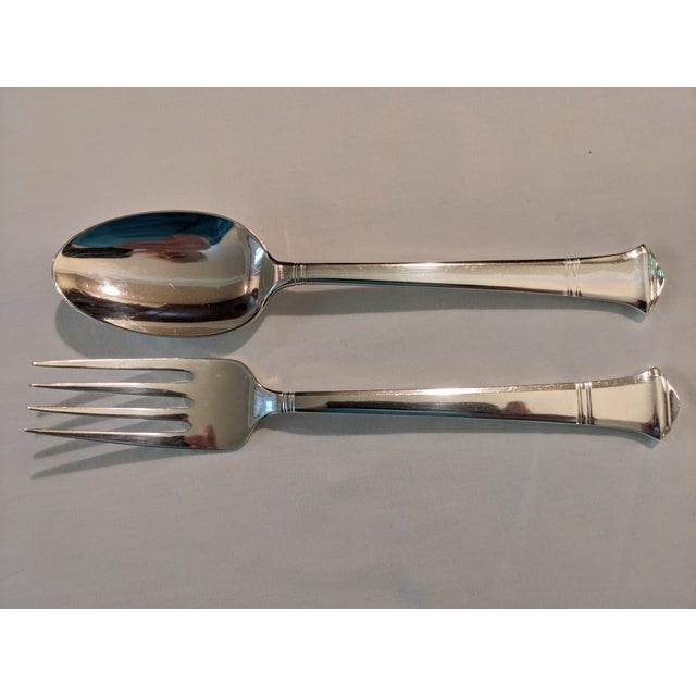 Sterling Silver Tiffany "Windham" Serving Cold Meat Fork, No Monograms For Sale - Image 11 of 11
