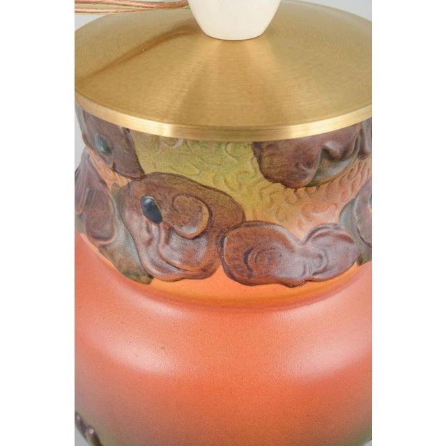 Ceramic Vase Table Lamp by Ipsens Enke, 1920s-1930s For Sale - Image 3 of 5
