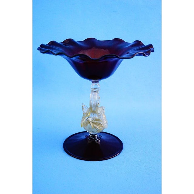 1950s Vintage Tipetto Veneziano Stand in Murano Glass from Salviati & C., 1950s For Sale - Image 5 of 18