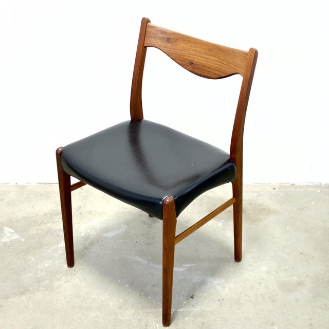 Glyngøre Stolefabrik Set of 4 Rosewood Model No. Gs60 Dining Chairs Designed by Arne Wahl Iversen For Sale - Image 13 of 14