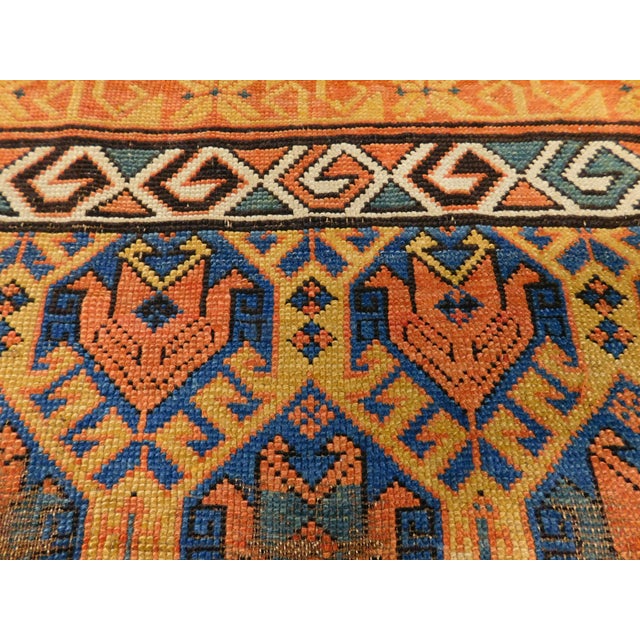 Rare Antique Caucasian Rug. 3'6"x 5'5" For Sale - Image 16 of 16