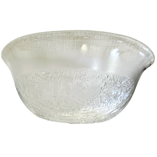 Vintage Studio Nova Sun Valley Glass Serving Bowl by Walther-Glas, West For Sale - Image 4 of 6