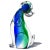 Late 20th Century Murano Vintage Sommerso Blue Green Italian Art Glass Puppy Dog Figure Sculpture, Manner of Seguso, Nason For Sale - Image 5 of 7