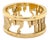 Late 20th Century I am my beloved's and my beloved is mine 14k Yellow Gold Wide Band Ring, Size 8.5 For Sale