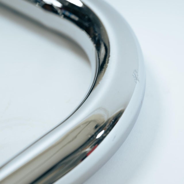 Vintage Italian Wire Chairs in Chrome & Metallic Thread, 1974, Set of 4 For Sale - Image 9 of 18