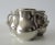 Contemporary Global Views (India), Silver Plated Trio of Interconnected Bulbous Bud Vase in One With Hand-Hammered, X-Mitered Attached Arms For Sale - Image 3 of 13