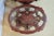 Hollywood Regency Vintage Mediterranean Style Carved Syroco Glass Top Round Low End Tables - Pair For Sale - Image 3 of 10