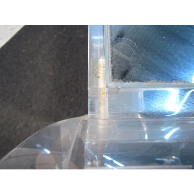 Unique Bar Cart in Lucite and Mirror For Sale - Image 9 of 13